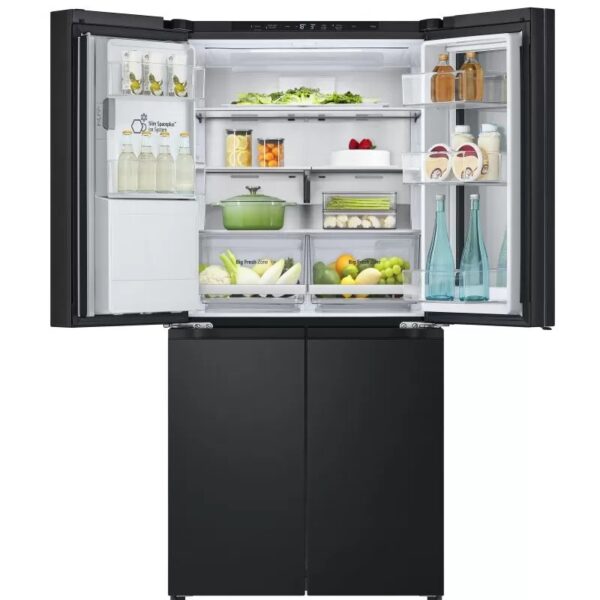 LG Refrigerator Instaview Multi Door Smart Inverter 508 Liters Door Cooling Black GC-X22FFQRB - Image 5