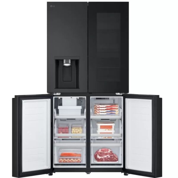 LG Refrigerator Instaview Multi Door Smart Inverter 508 Liters Door Cooling Black GC-X22FFQRB - Image 4