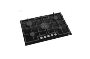 Teva built-in gas hob, 90 cm, black glass - ED045