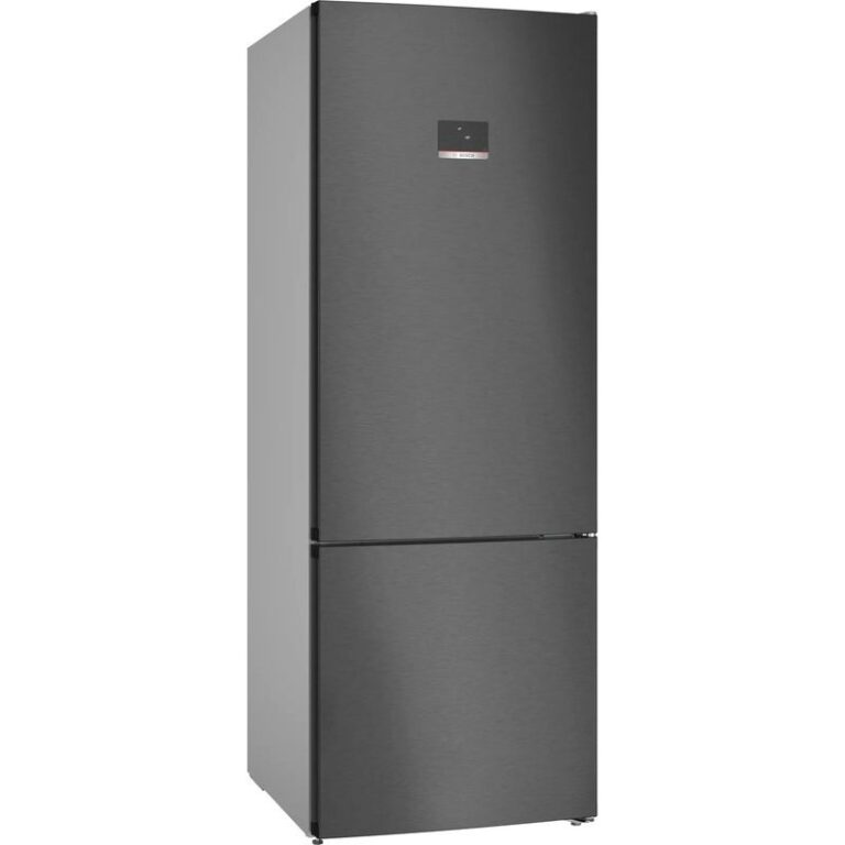 Bosch Series 4 Digital No Frost Refrigerator, 505 Liter, Black Inox - KGN56CX30U