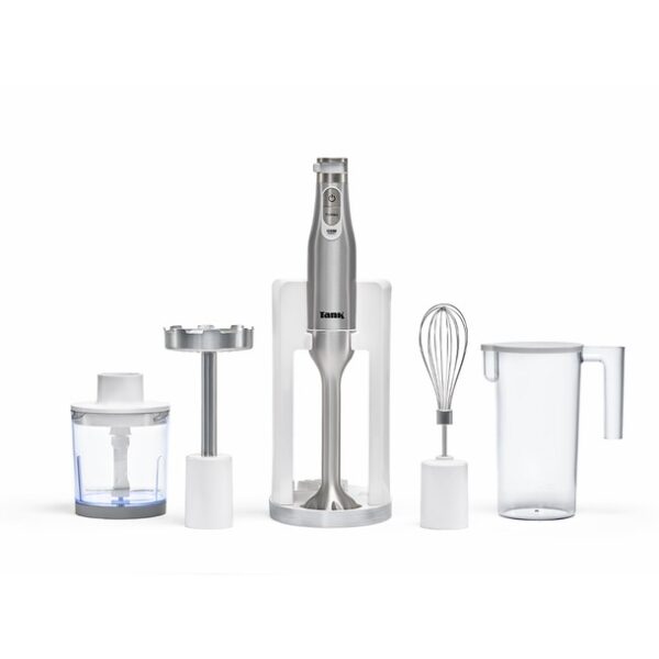 Tank Hand Blender All in One with 6 Speed Control + Turbo, 1200 Watts, White, CM-6004, 2 Year warranty
