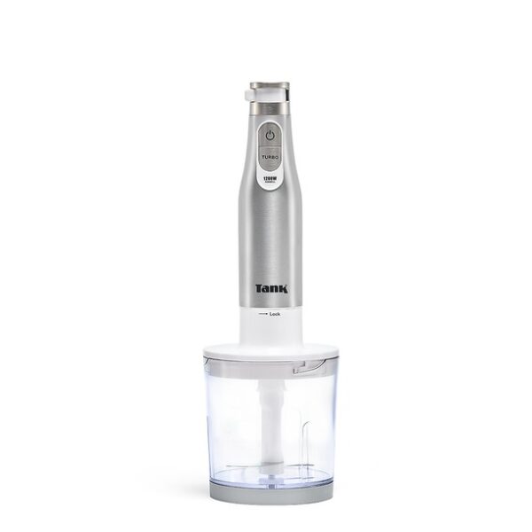 Tank Hand Blender with 600ml BPA Free Beaker & 500ml Chopper & Whisk, 6 Speed Control + Turbo, 1200 Watts, White, CM-6004, 2 Year warranty - Image 6