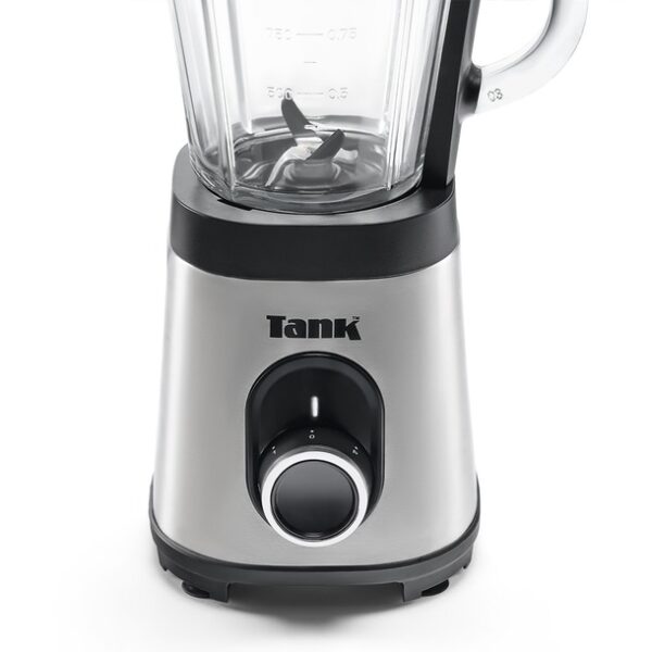 ⁦Tank Super Blender, 800 Watts ,1.5L Glass Jug , with 500ml Stainless Steel Grinder and 900ml BPA Free Plastic Bottle, YB-S62k GR , 2 Year Warranty⁩ - الصورة ⁦2⁩