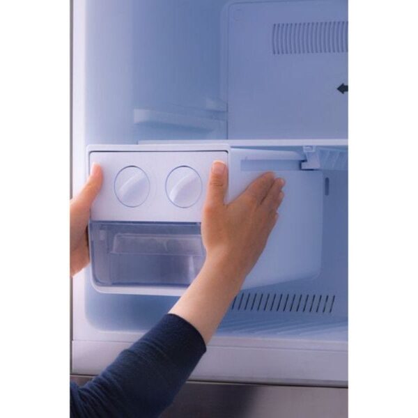 ⁦Fresh Glass Refrigerator Digital NoFrost ,397 Liter, Light Grey FNT-MR470YGWG -500016258⁩ - الصورة ⁦3⁩