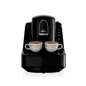 Arzum Okka Rich Turkish Coffee Experience Enjoy ELIT Turkish Coffee Machine 2Pin Black ,Chrome