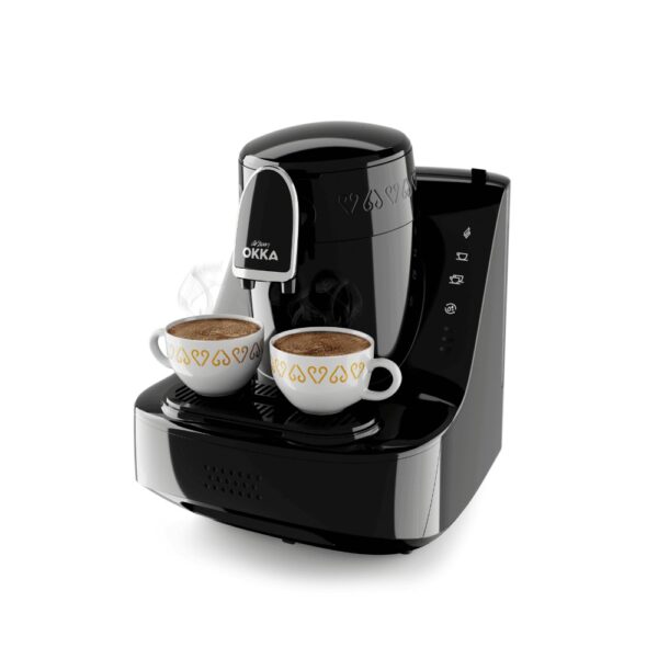 Arzum Okka Rich Turkish Coffee Experience Enjoy ELIT Turkish Coffee Machine 2Pin Black ,Chrome - Image 2