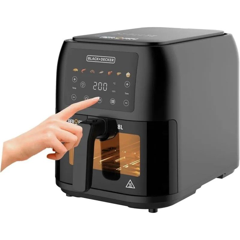 Black & Decker Air Fryer 8L 1700 W Digital Touch SAF80W - Image 2