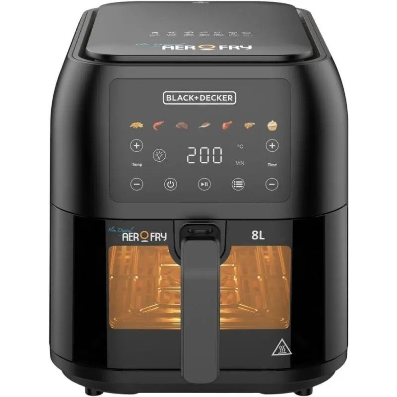 Black & Decker Air Fryer 8L 1700 W Digital Touch SAF80W