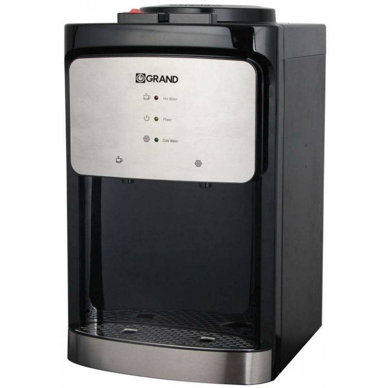 GRAND - MINI DISPENSER 2 SPIGOTS COLD/HOT SAFETY WITH HOT KEY BLACK*SILVER - WDQ-556-T