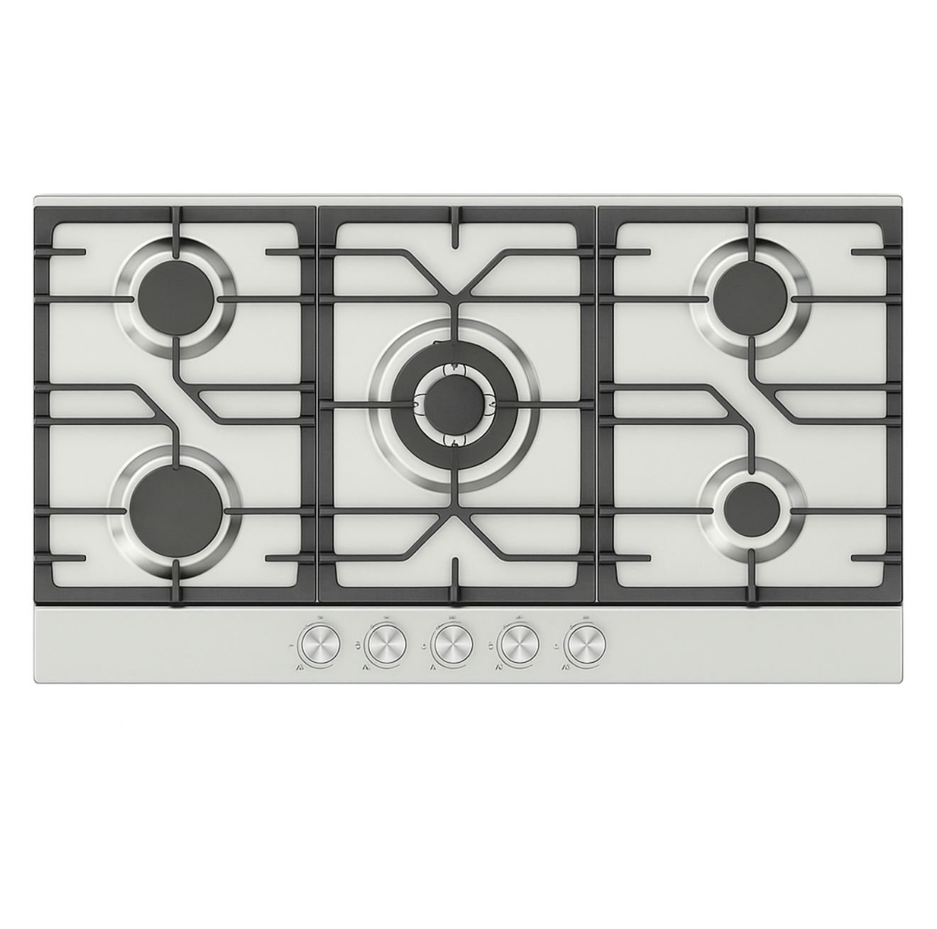 هانز مسطح غاز 5 شعلة 90 سم بلت ان ستانليس ستيل حوامل زهر أمان كامل LAMY94GW X SF