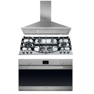 ARISTON BUILT-IN GAS HOB 90CM AND GAS OVEN 90 AND HOOD 90CM