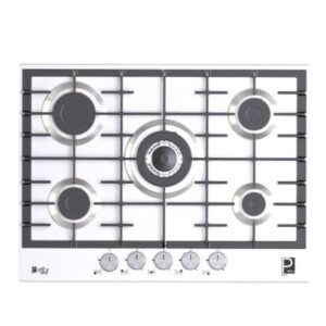 مسطح غاز من بيورتي، 5 شعلة غاز، حوامل زهر ثقيلة، 70 سم، استانليس - HPT713S