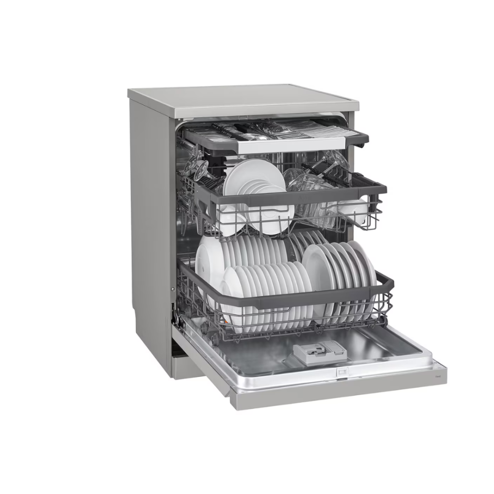 LG 14 Place Setting Dishwasher, Inverter, 2 Racks, 4 Washing Arms, Korean - DFC435FP - الصورة 2