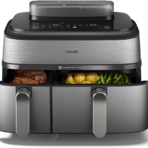 Philips Airfryer 5000 Series Dual Basket with Steam