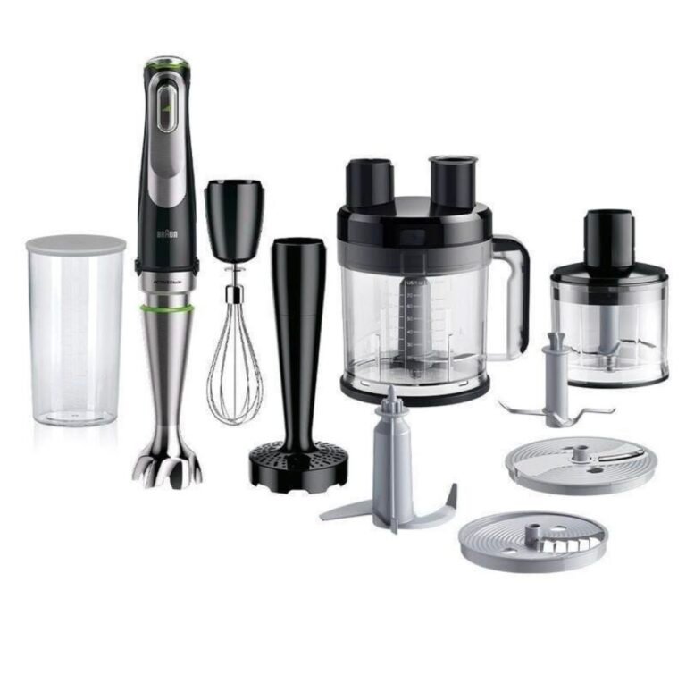 Braun Hand Blender MultiQuick 9 , 1200 watt,black/stainless steel Model : MQ9187X