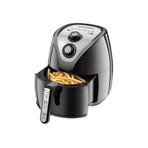 BLACK AND DECKER Air Fryer with 0.8KG, Anti Stick, with Rapid Air Convection Technology (family serving size) 2.5 L 1500 W AF200-B5 Black/Silver