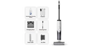 Tineco iFLOOR 5 Cordless, Dry Vacuum/Floor Washer, White - FW123400AE