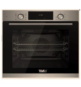 TEVA Built-In Gas Oven 60 cm 82 Litres With 2 Fan Gray QGSTL 75LT2