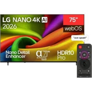 LG NANO 75 inch 4K UHD AI NU85 Smart TV 2026