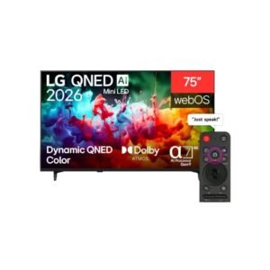 إل جي شاشة 75 بوصة QNED Mini LED QNED72 سمارت 75 QNED72B6T