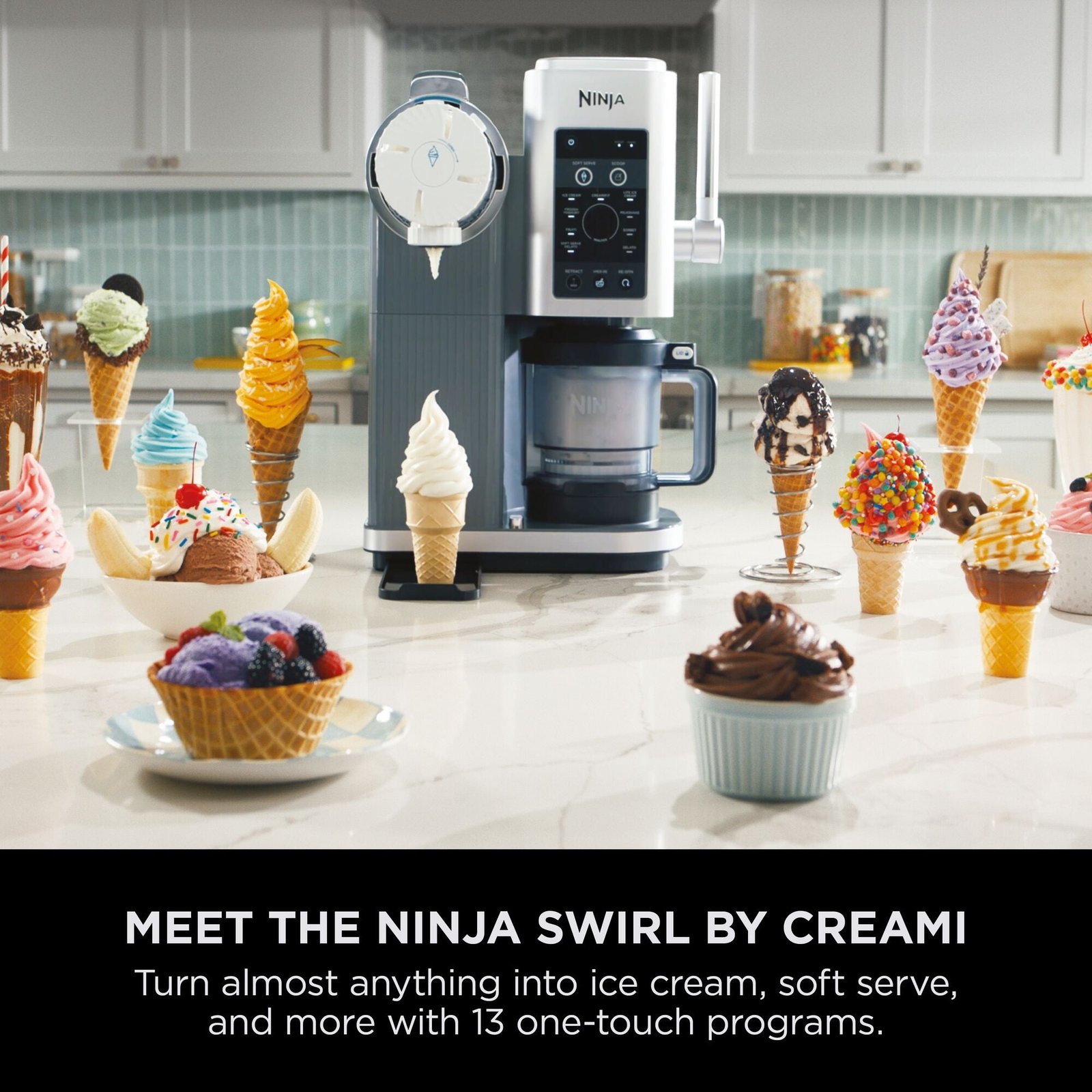 Ninja Swirl by CREAMi Soft Serve & Ice Cream Maker nc701 - Image 2
