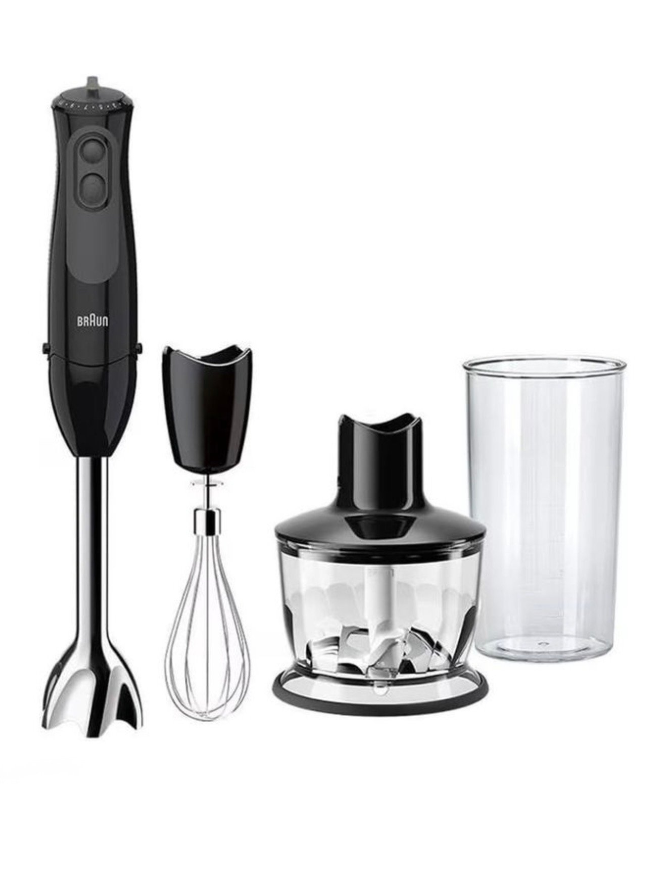 Braun MultiQuick 3 Hand Blender MQ3135 , With 11 Speeds, 500 ml Chopper , 900W, Black – International Warranty