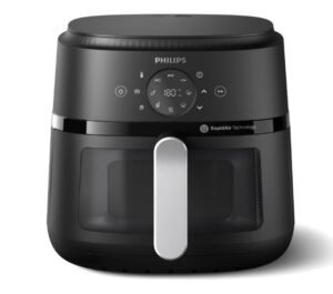 Philips Airfryer 2000 Series 6.2L - 1700W Power, Cooking Window, RapidAir technology , Black (NA231/00)