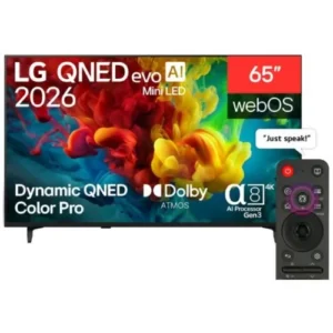 lg 65 inch lg qned evo ai miniled qned84 4k 144hz smart ai tv magic remote webos26 65qned84b6t